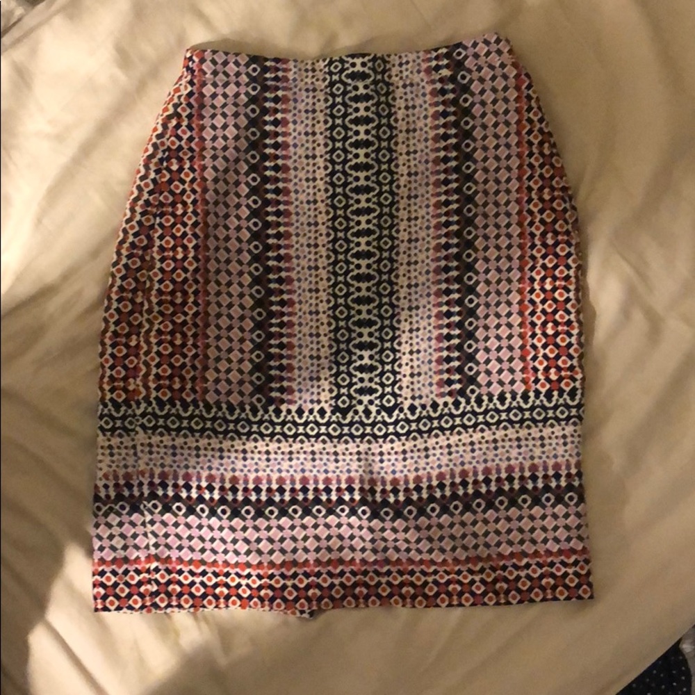 J.Crew Printed Pencil Skirt